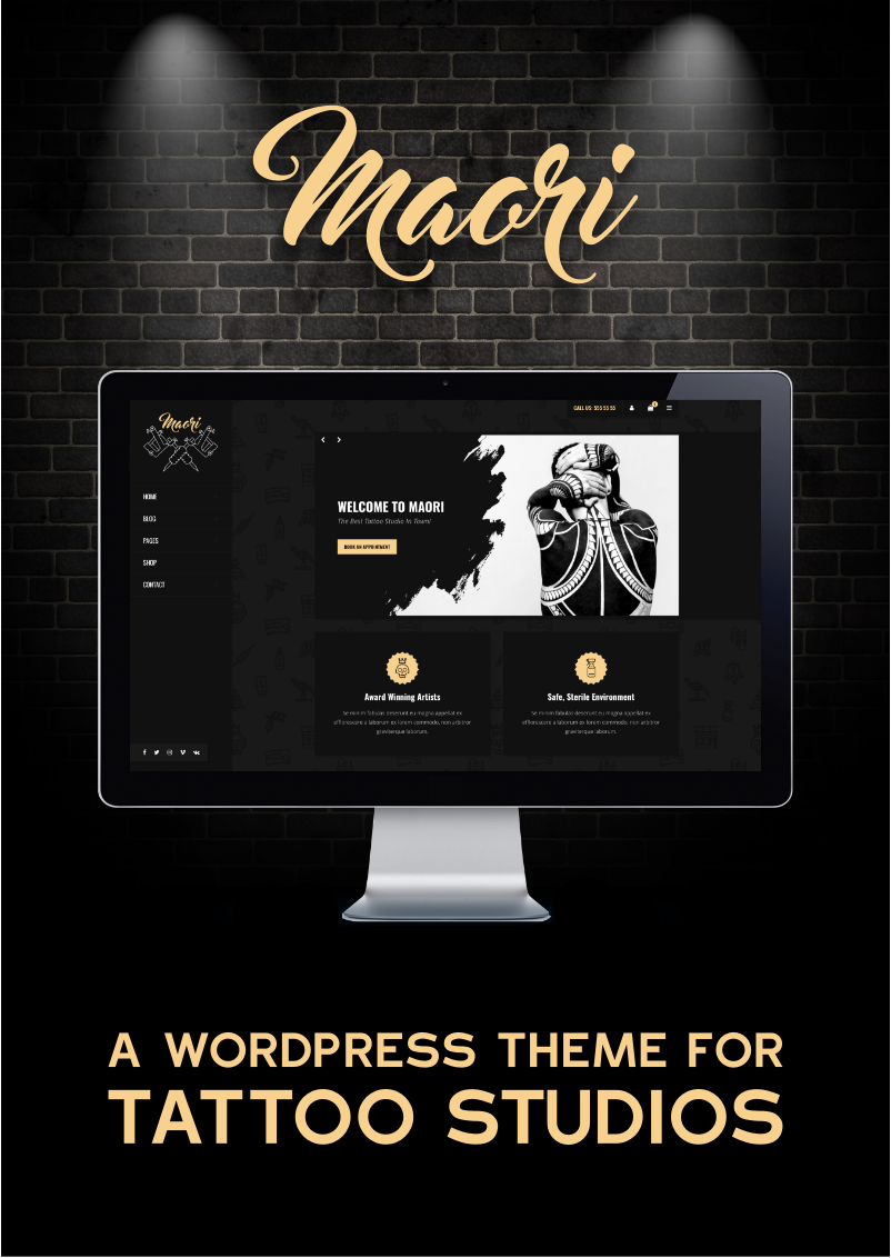 Maori Tattoo Studio WordPress Theme